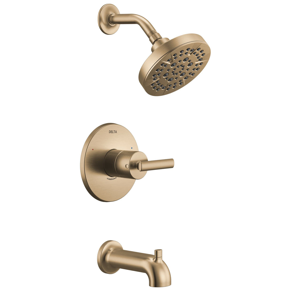 DELTA® T14442-CZ Monitor 14 Tub and Shower Trim, 1.75 gpm Shower, Champagne Bronze