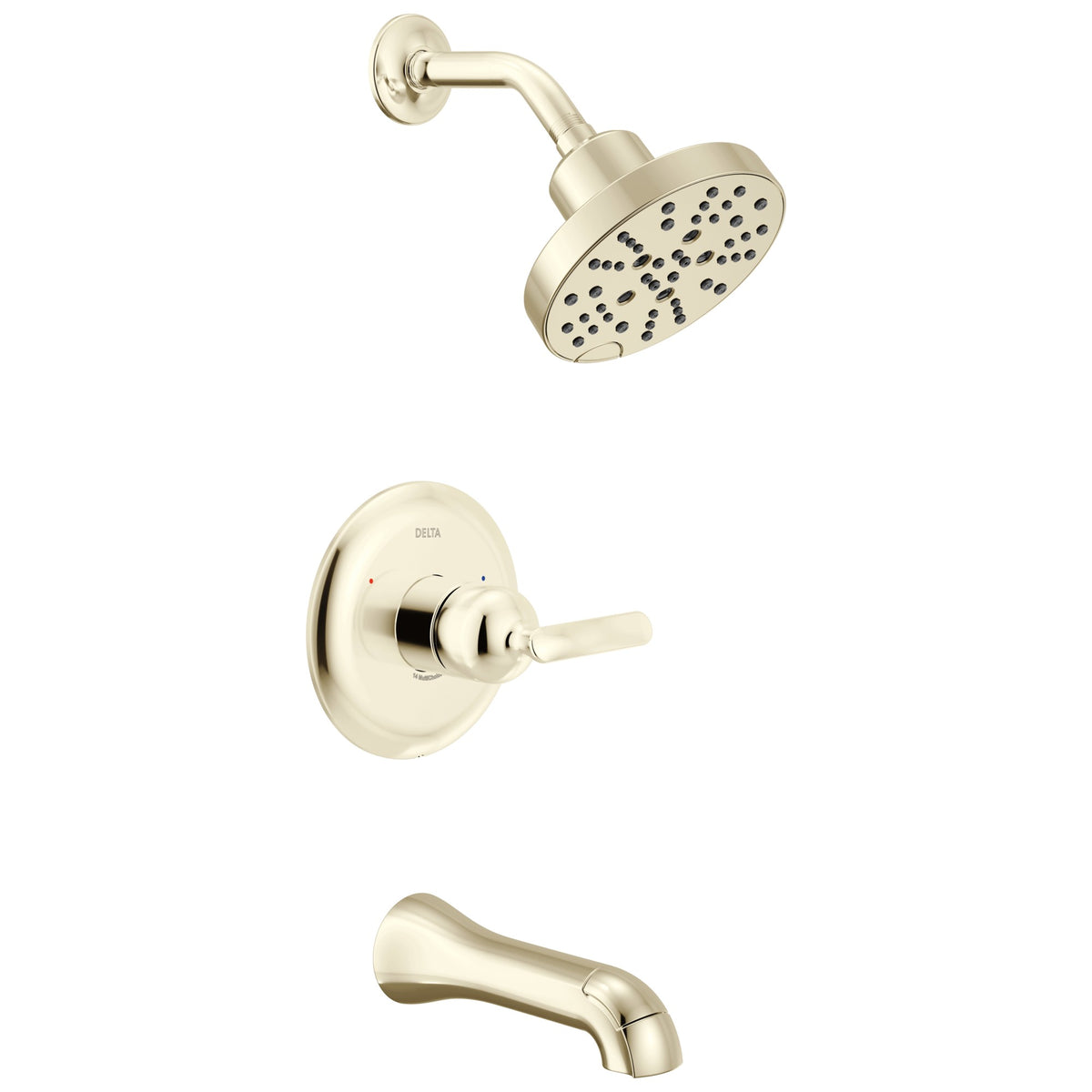 DELTA® T14445-PN-PR 14 Series Tub Shower Trim, 1.75 gpm Shower, Lumicoat® Polished Nickel