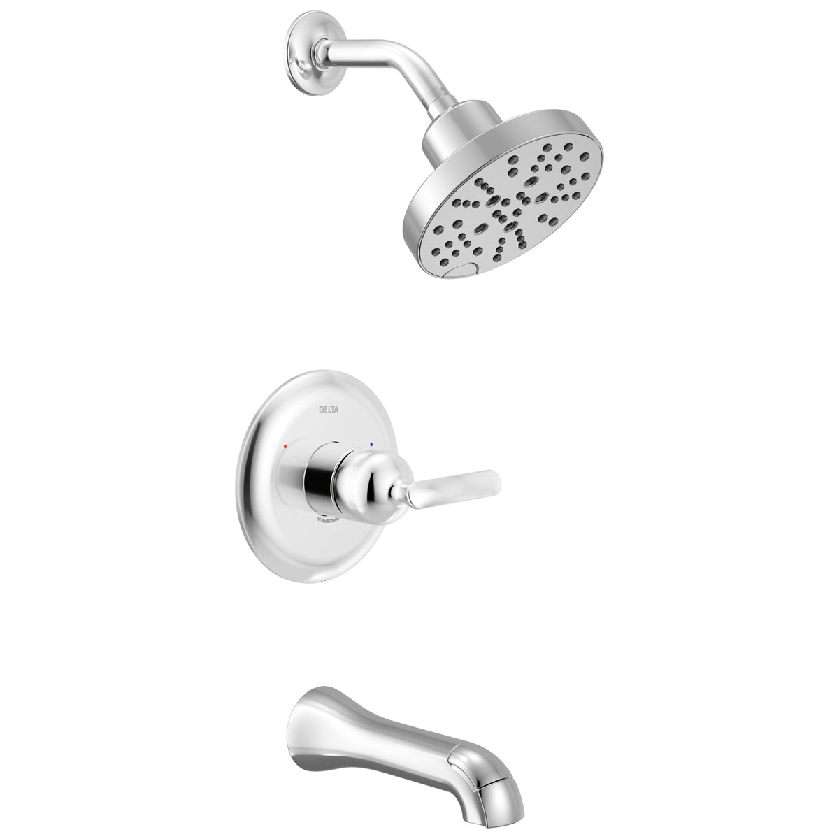 DELTA® T14445-PR 14 Series Tub Shower Trim, 1.75 gpm Shower, Lumicoat® Chrome