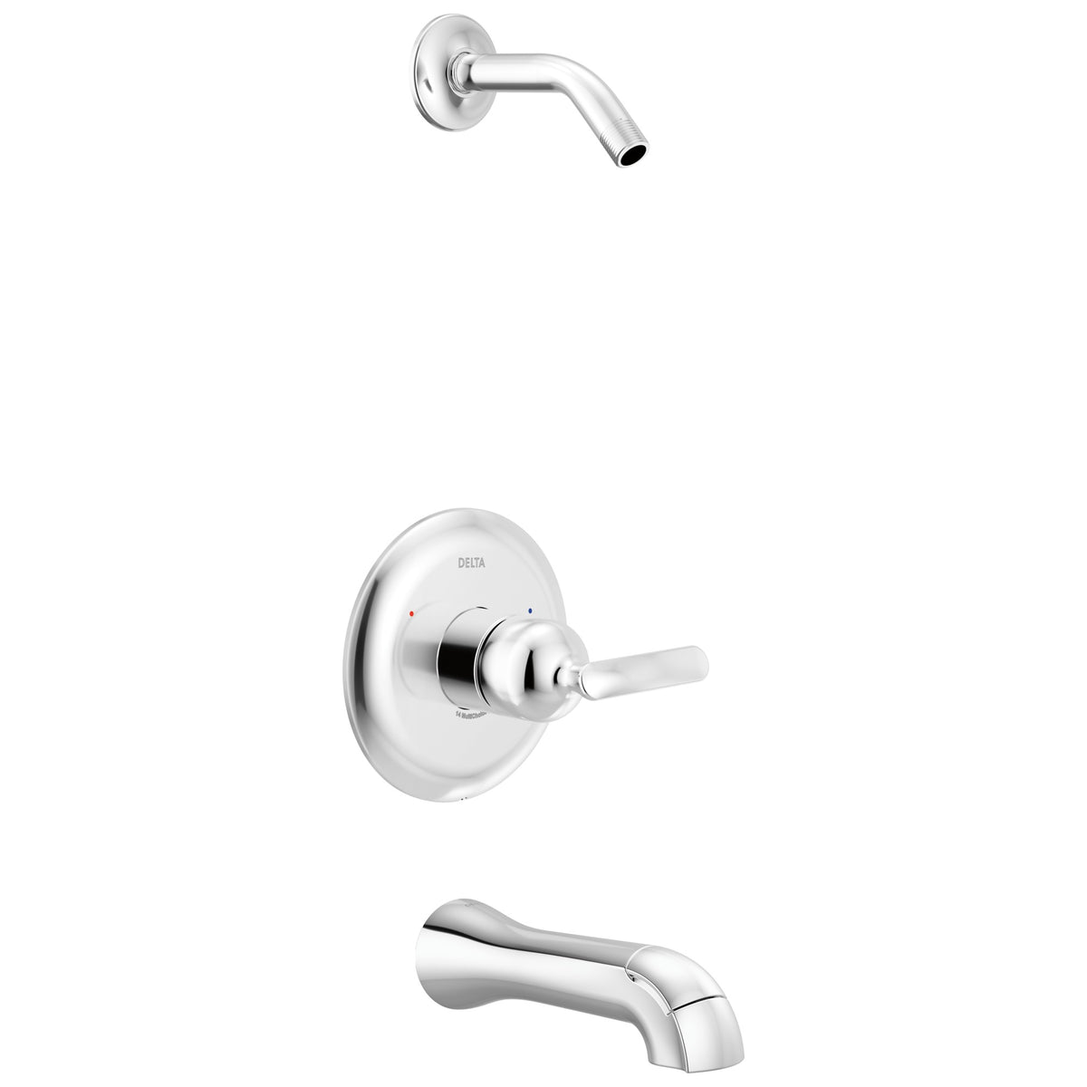 DELTA® T14445-PR-LHD 14 Series Tub Shower Trim, 1.75 gpm Shower, Lumicoat® Chrome