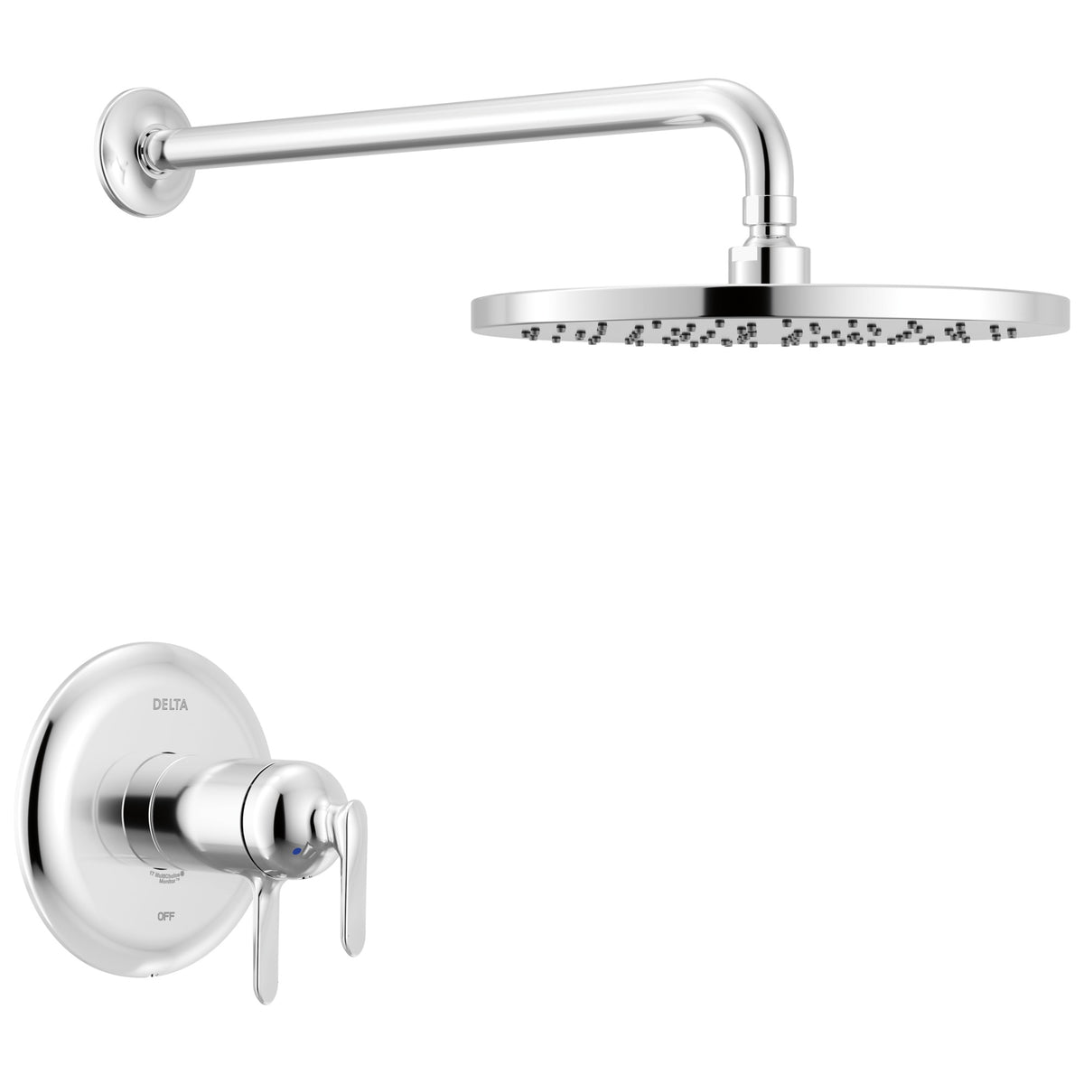 DELTA® T17T245-PR 17T Shower Trim, 1.75 gpm Shower, Lumicoat® Chrome