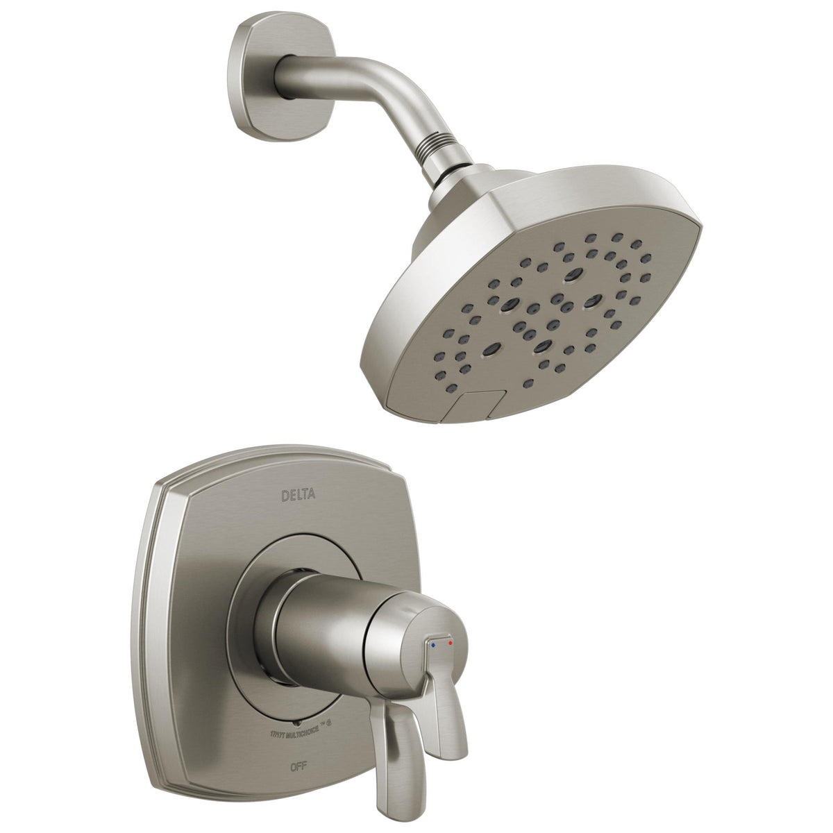 DELTA® T17T276-SS-PR 17T Pull-Up Diverter Thermostatic Shower, 1.75 gpm Valve, 1.75 gpm Shower, Stainless