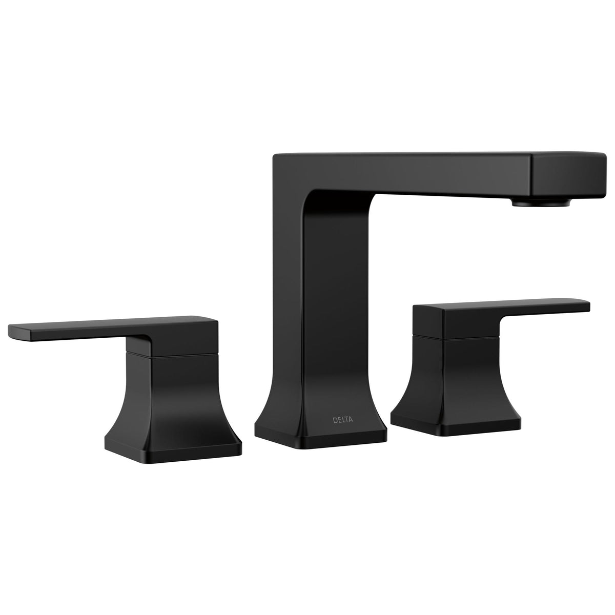 DELTA® T2737-BL Velum™ Rough-In Kit Roman Tub Trim, 10 to 16 in Center, Matte Black, 2 Handles, Import