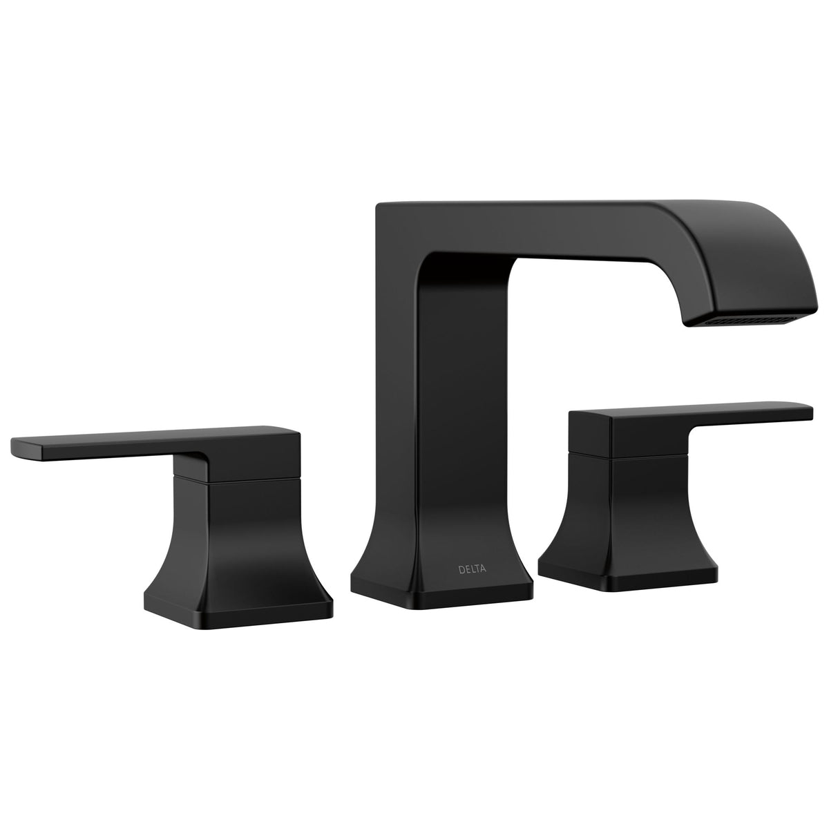 DELTA® T2739-BL Velum™ Rough-In Kit Roman Tub Trim, 10 to 16 in Center, Matte Black, 2 Handles, Import