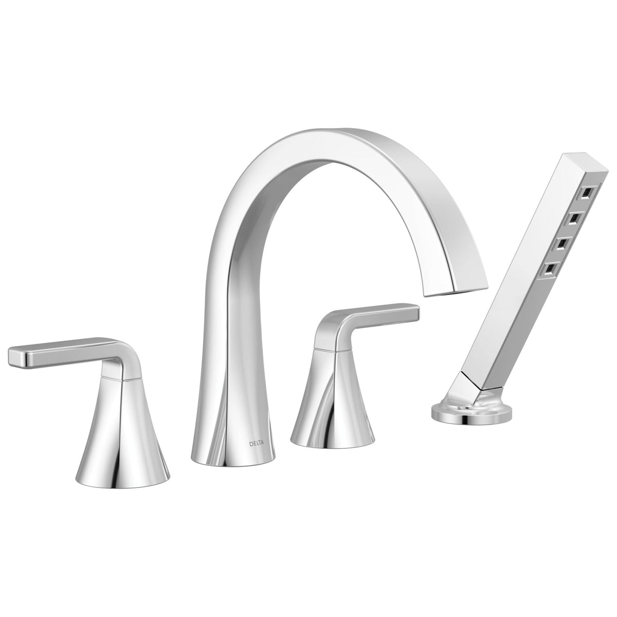 4-Hole Roman Tub Trim - Chrome - 1.75 GPM
