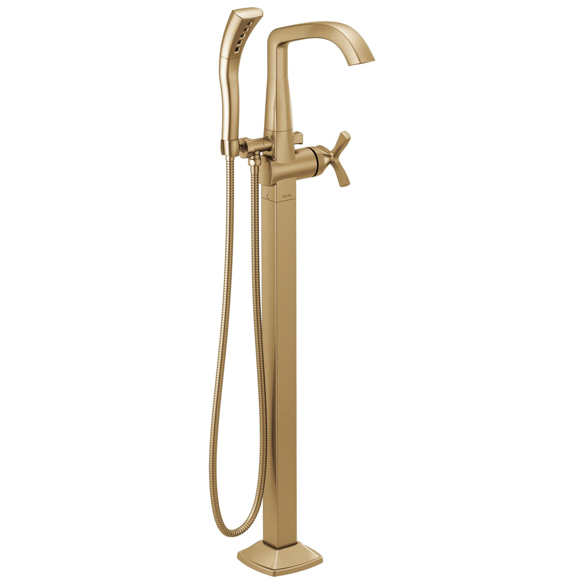 Stryke - Floor Mount Tub Filler Trim - T47766-CZ-PR-FL