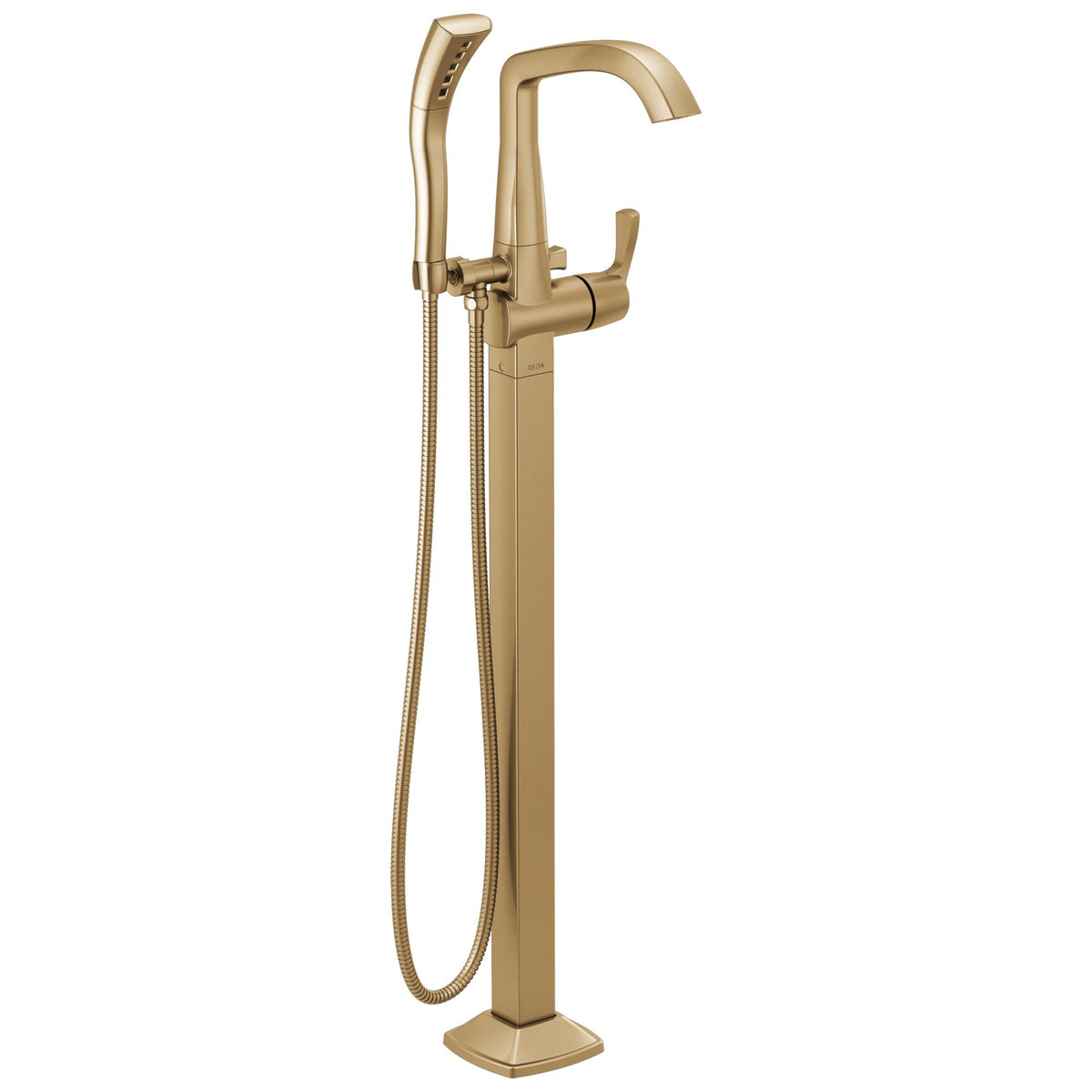 DELTA® T4776-CZ-PR-FL Floor Mount Tub Filler Trim, 1.75 gpm Shower, Champagne Bronze