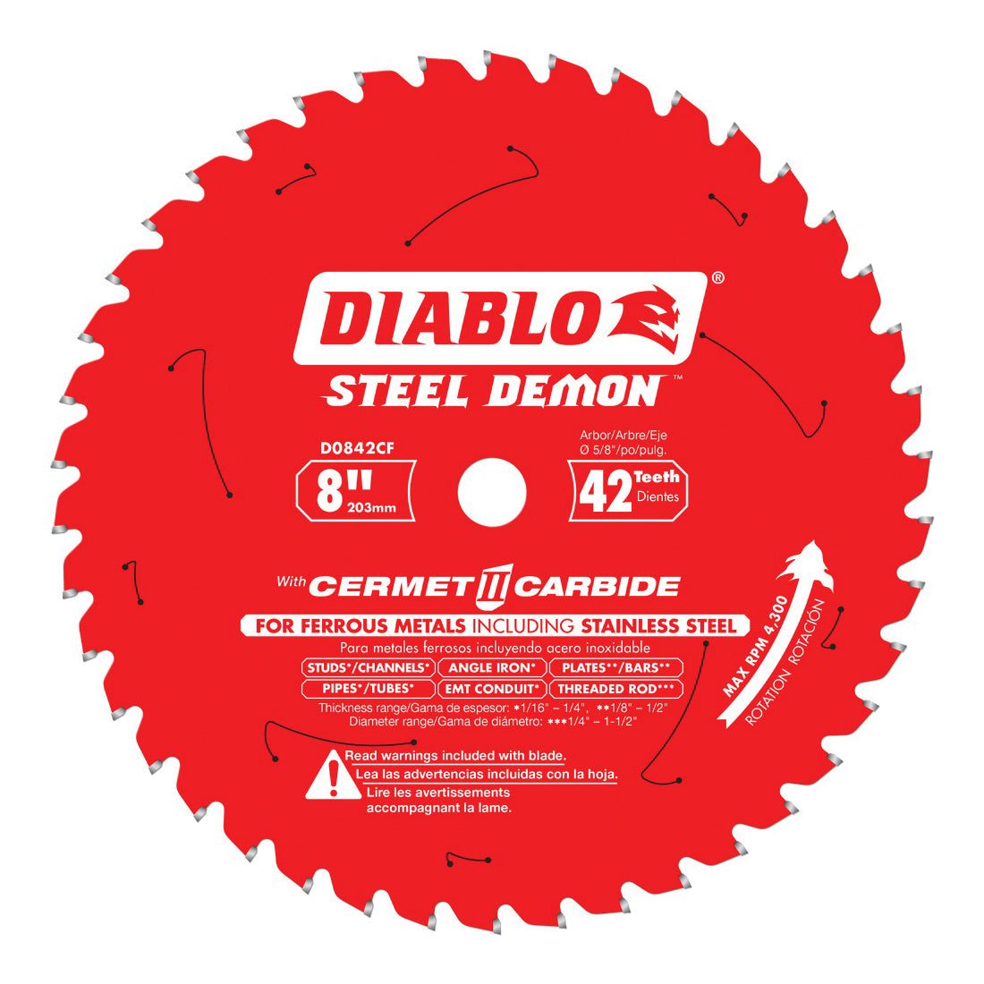 Steel Demon - Circular Saw Blade - 5/8" Arbor - 42 Teeth