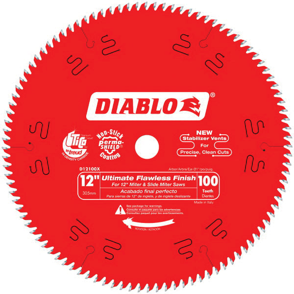Circular Saw Blade - 12" Dia x 0.071" Thk - 100 Teeth