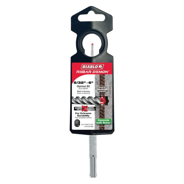 Hammer Drill Bit, 5/32 in Drill Bit, SDS-Plus Shank
