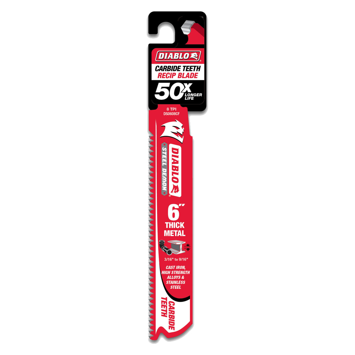 Reciprocating Saw Blade - 6" L - Steel