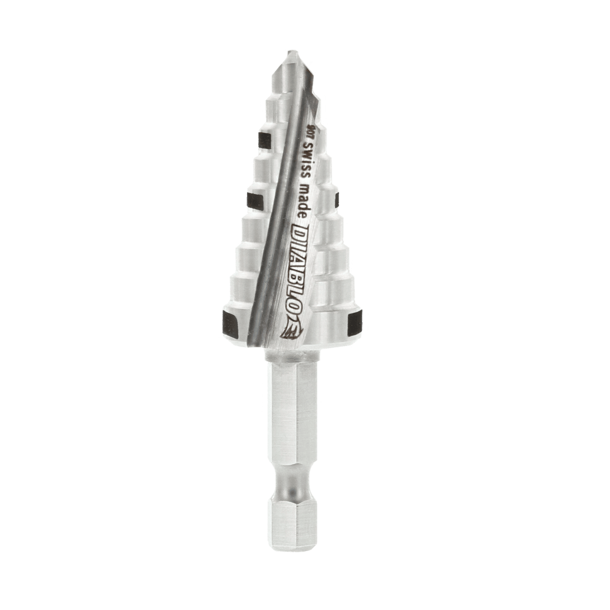 Diablo® DSD0750S09 Impact Step Drill Bit, 9 Steps, High Speed Steel, 1/4 in Shank