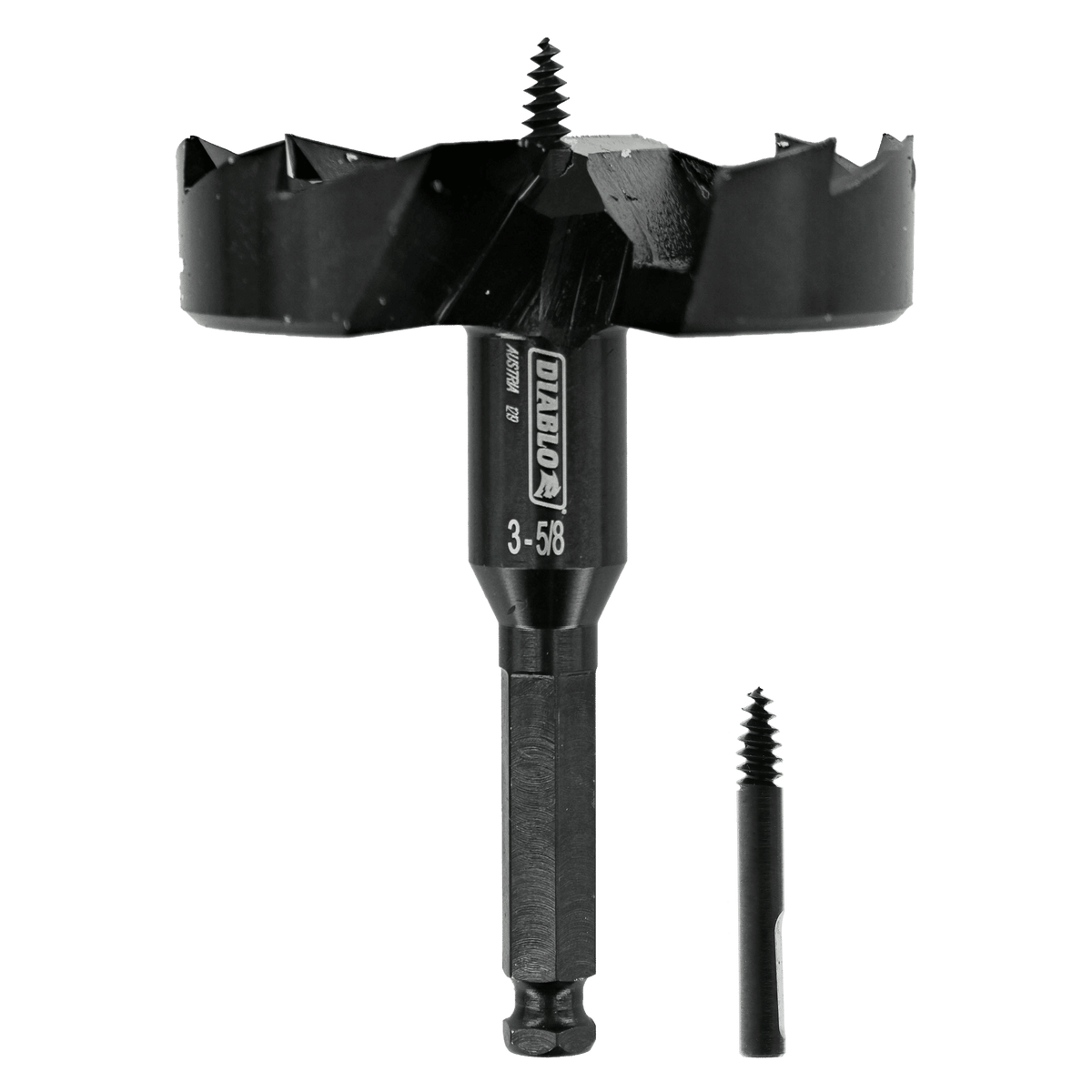Diablo® DSF3625 SPEEDemon™ High-Performance Self-Feed Bit, 3-5/8 in Dia, 5-1/8 in OAL, 7/16 in Shank