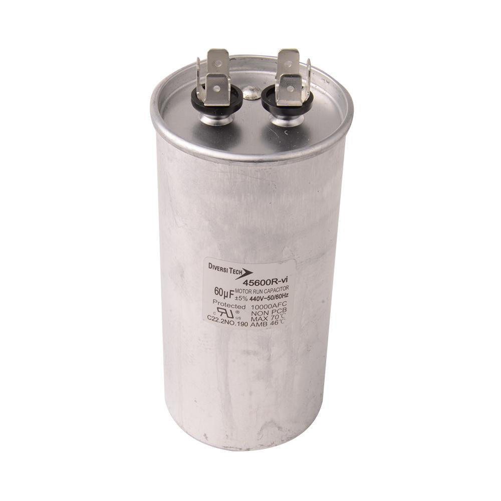 Diversitech 45700R Single Motor Run Capacitor, 70 uF, 440 V AC, Round