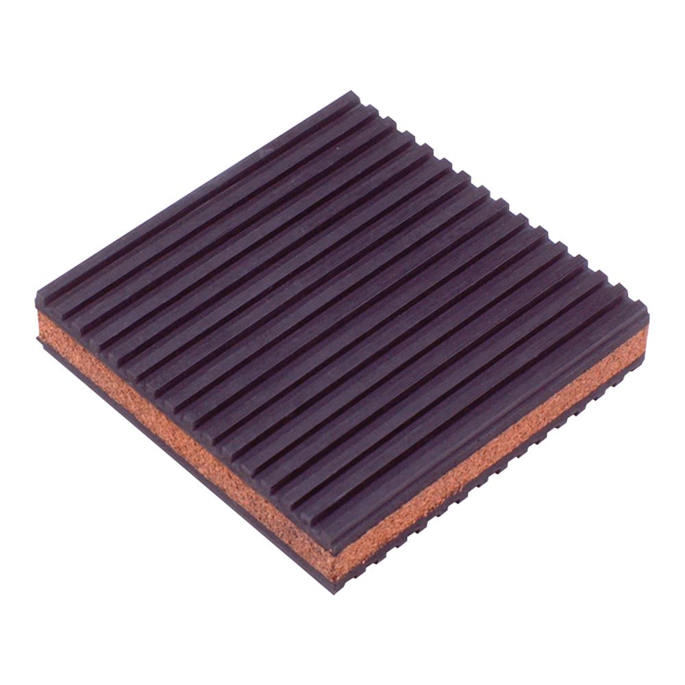 Anti-Vibration Pad - 4" L x 4" W x 7/8" D - Cork/Rubber