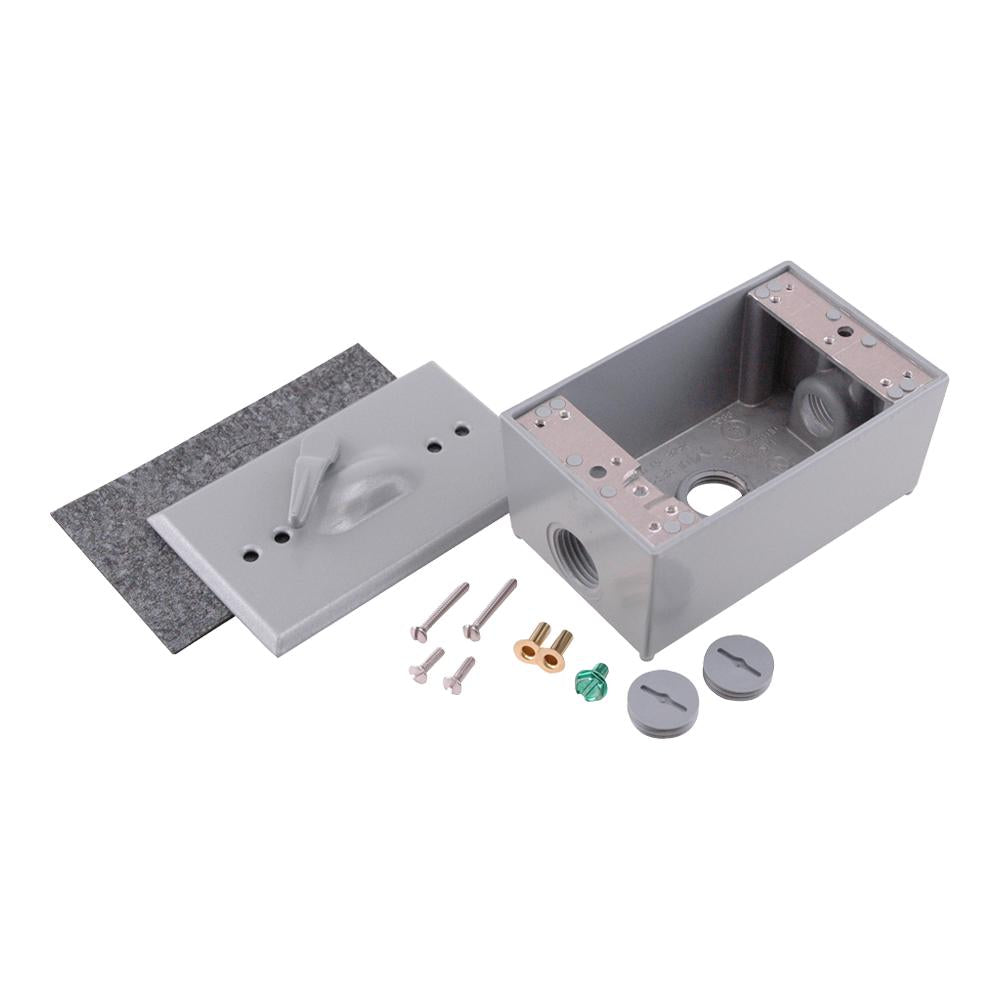 Diversitech PI384 Weatherproof box with Lever Switch Cover, Die Cast Aluminum
