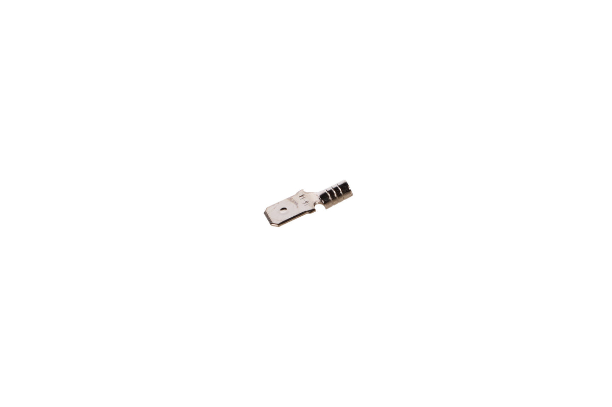 Diversitech 4220CX Non-Insulated Slip-On Solderless Terminal, 16 to 14 AWG Conductor, 1/4 in Tab, Steel