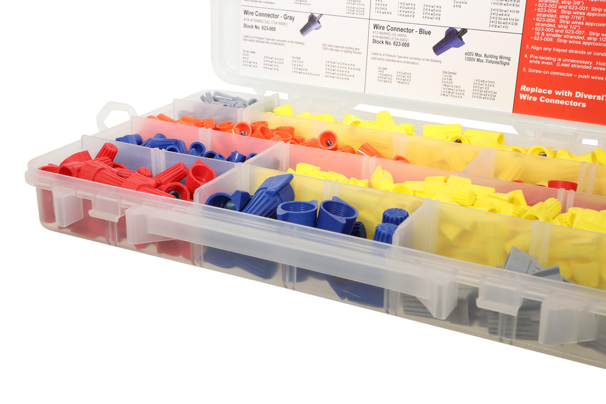 Screw-On Wire Connector Assortment - Thermoplastic