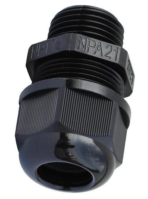 Strain Relief Electrical Connector - 3/4" Trade - Nylon