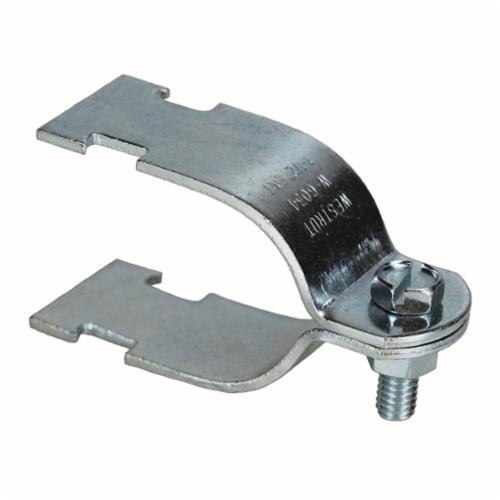 Dottie® SC75E EMT Strut Clamp With Keps Nut and Slotted Hex Head Bolt, 3/4 in Conduit, 400 lb Load, Steel