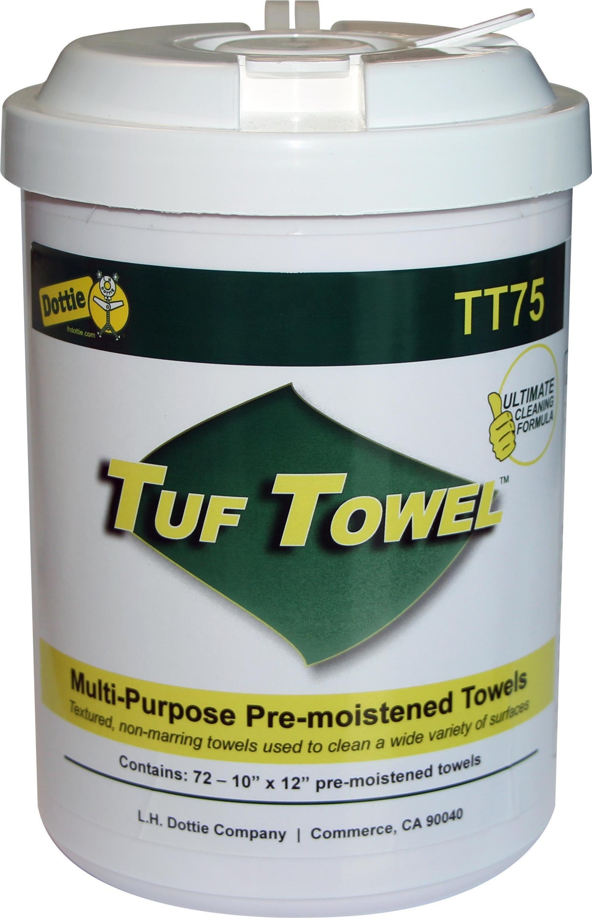 Dottie® Tuf Towel TT75 Multi-Purpose Pre-Moistened Hand Towel