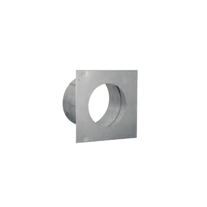 DuraVent® 58DVA-WTU DirectVent Pro Double Wall Thimble, 5 in Dia, Aluminum/Galvanized Steel, 24 ga Inner Pipe/28 ga Outer Pipe