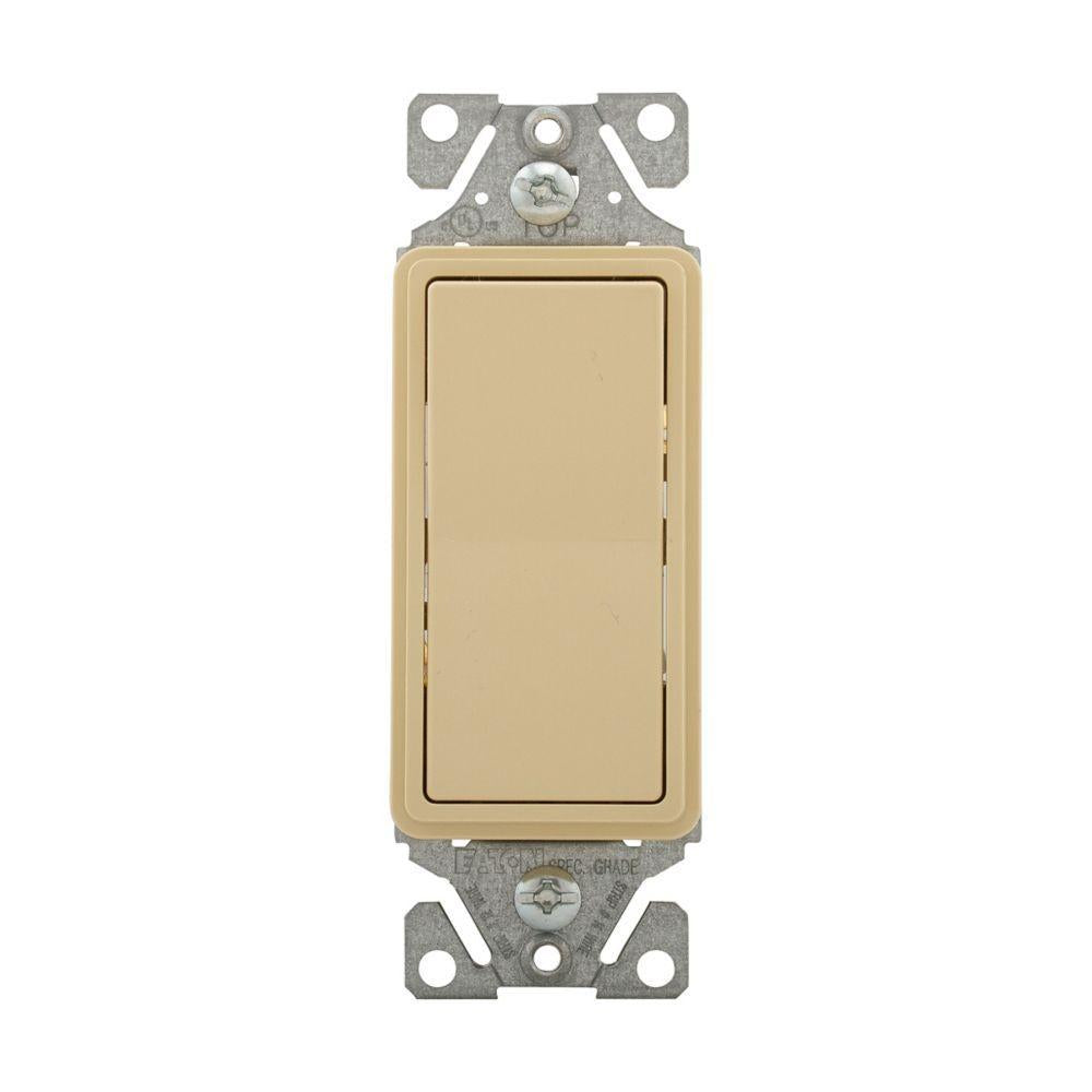3-Way Standard Grade Decorator Switch - Ivory - 120/277 V AC
