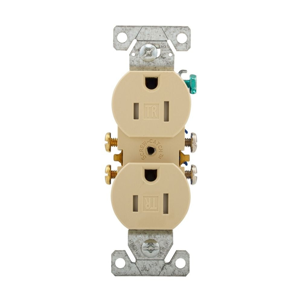 Straight Blade Grounding Receptacle - Thermoplastic