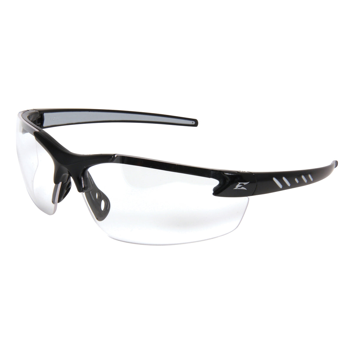 EDGE® DZ111-1.5-G2 Zorge G2 Vapor Shield Safety Glasses, Anti-Scratch, Clear Lens, Frameless Frame, Black, Polycarbonate Frame, ANSI/ISEA Z87.1+2015, MCEPS GL-PD 10-12