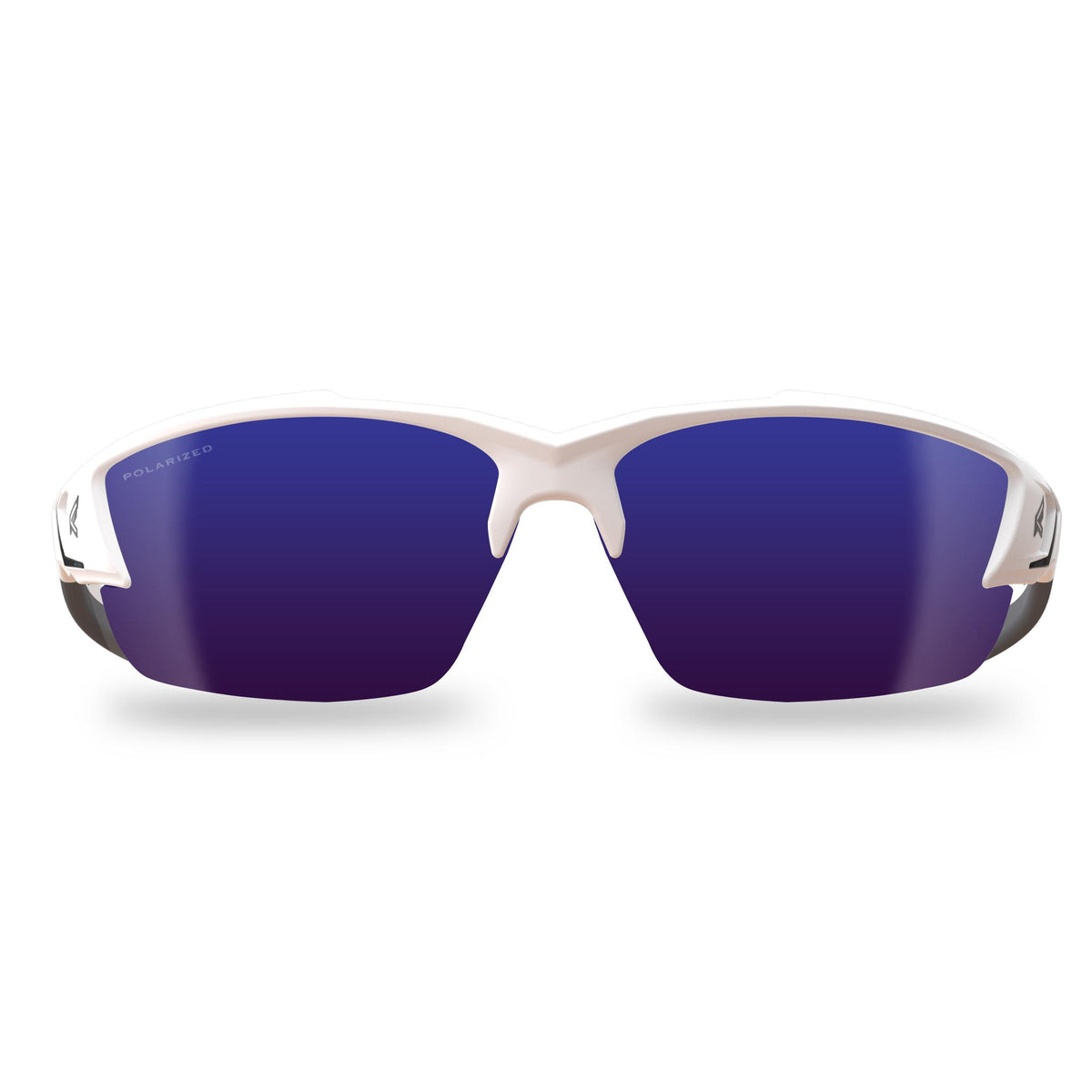 EDGE® TSDKAP248-G2 Khor G2 Polarized Safety Glasses, Anti-Fog/Anti-Scratch, Aqua Precision Blue Mirror Lens, Wrap Around Frame, White, Nylon Frame, Polycarbonate Lens, CSA Z94.3-15, ANSI/ISEA Z87.1+2015, MCEPS GL-PD 10-12