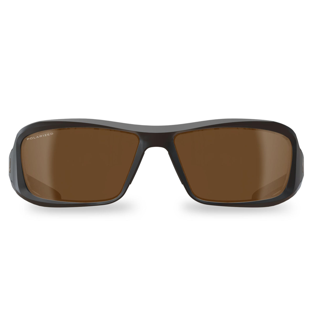 EDGE® TXB235 Brazeau Polarized Safety Glass, Copper Lens, Wrap Around Frame, Black, Nylon/PC Frame, Polycarbonate Lens, ANSI Z87.1 -2020