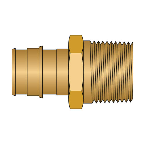 3/4 E-PEX X 3/4 MNPT BRS ADPT