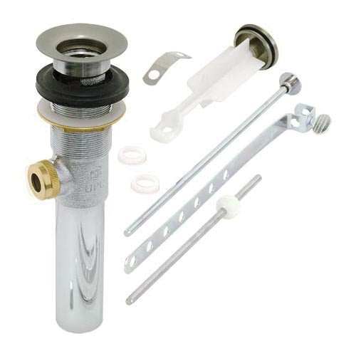 EZ-FLO® EZ-10903 Pop-Up Assembly With Flapper and Chain, Lift Rod, For Use With Wall Mount Basin, Brass