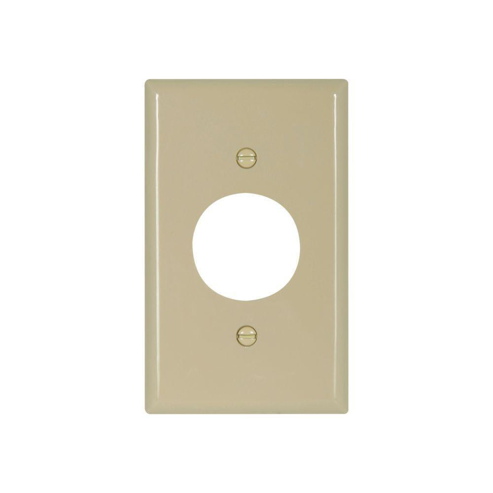 Blank Standard Receptacle Wall Plate - Ivory