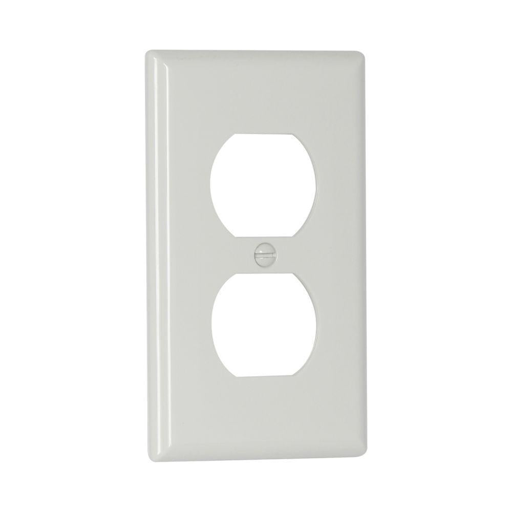 EATON Arrow Hart™ 5132W Standard Wall Plate, 1 Gangs, 2-3/4 in W x 4-1/2 in H, Nylon, White