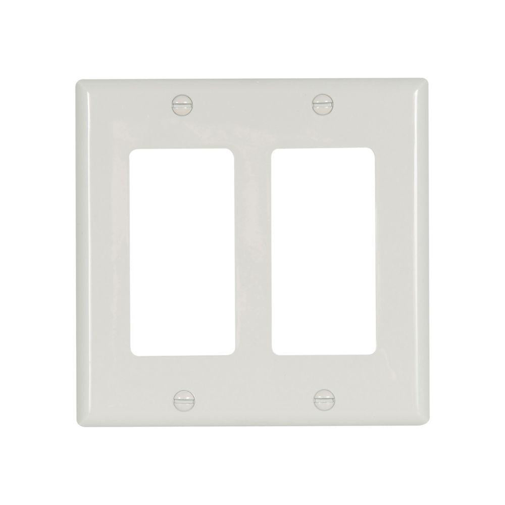 Standard Decorator Wall Plate - White - Nylon/Thermoplastic