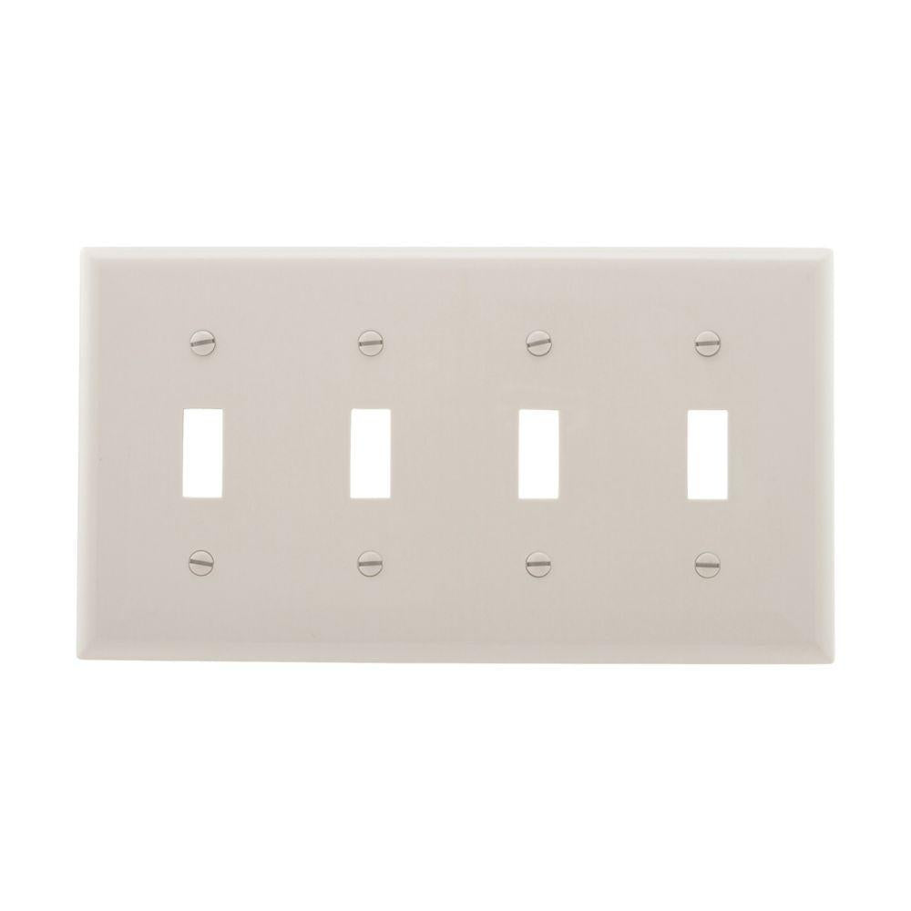 Standard Toggle Switch Wall Plate - Nylon/Thermoplastic