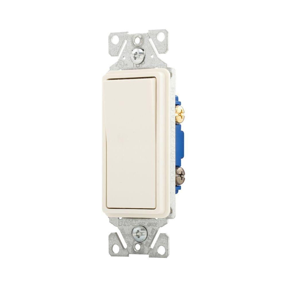 EATON Arrow Hart 7503LA 3-Way Standard Grade Decorator Switch, 120/277 V AC, 15 A