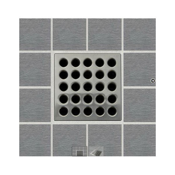 Drain Grate - Brushed Nickel - Stainless Steel/Polycarbonate