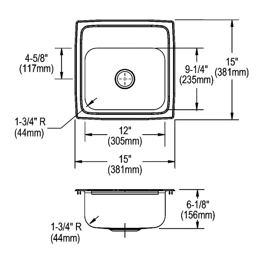 Elkay® BLR1560 Bar Sink