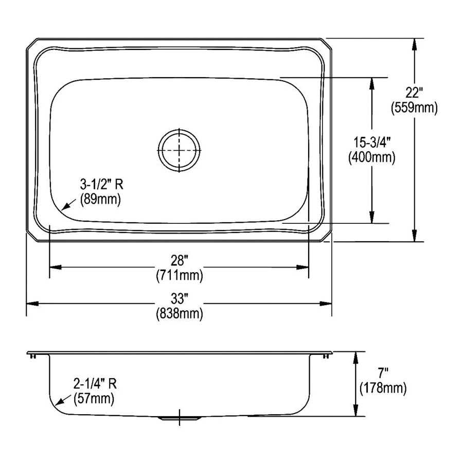 Elkay® CRS332 Kitchen Sink