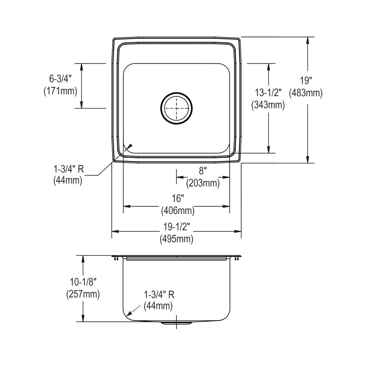 Lustertone Classic - Gourmet Laundry Sink - Drop-in