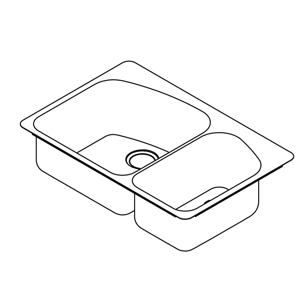 Dayton - Dual Mount Sink - Stainless Steel - Satin