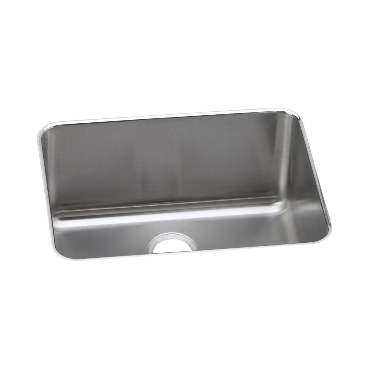 Elkay® ELUH231712 Lustertone™ Classic Kitchen Sink, 23 in L x 16-3/4 in W Bowl x 12 in D Bowl, 25-1/2 in L x 19-1/4 in W x 12 in H, Undermount Mounting, 18 ga 304 Stainless Steel