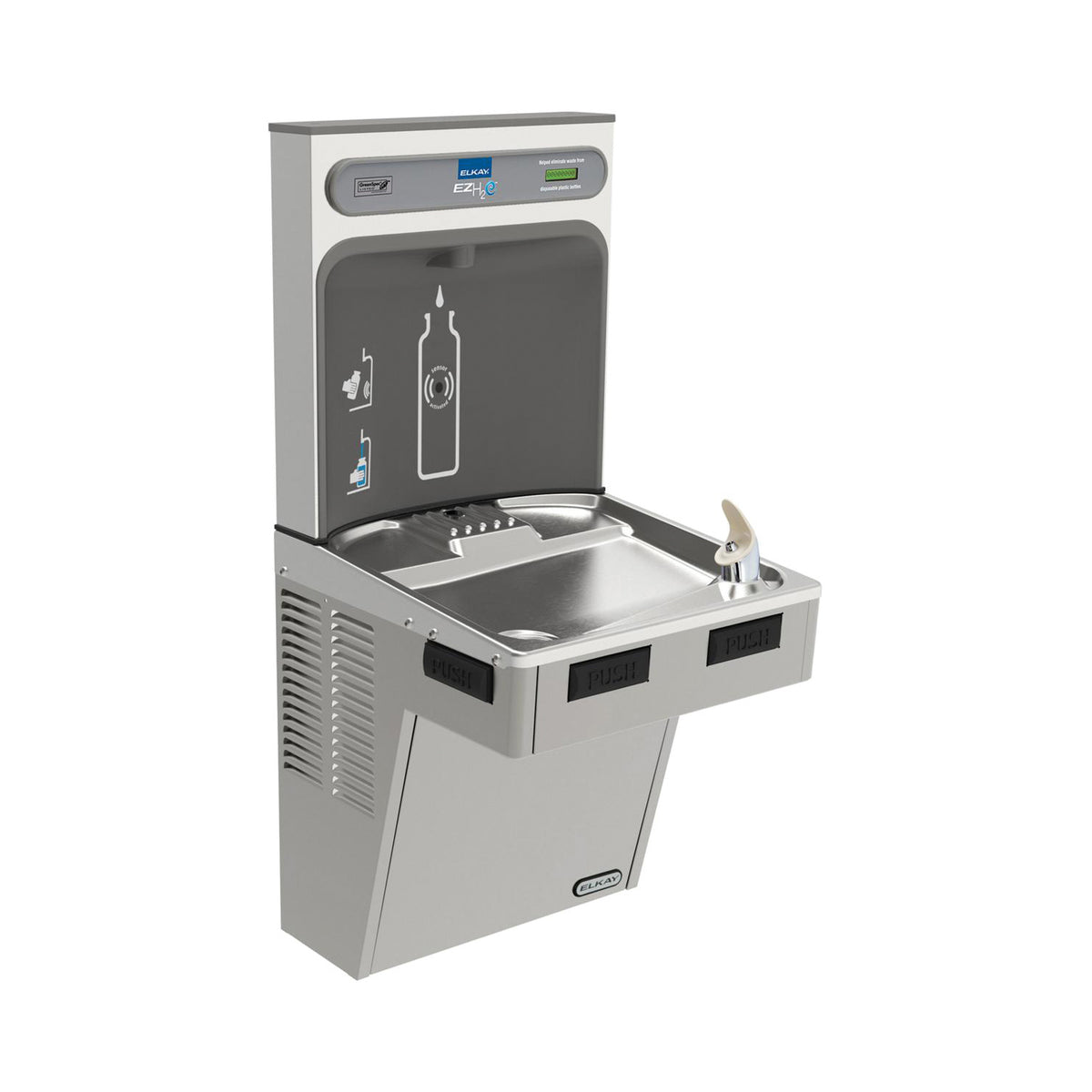EZH2O - Non-Filtered Bottle Filling Station and - Wall Mount