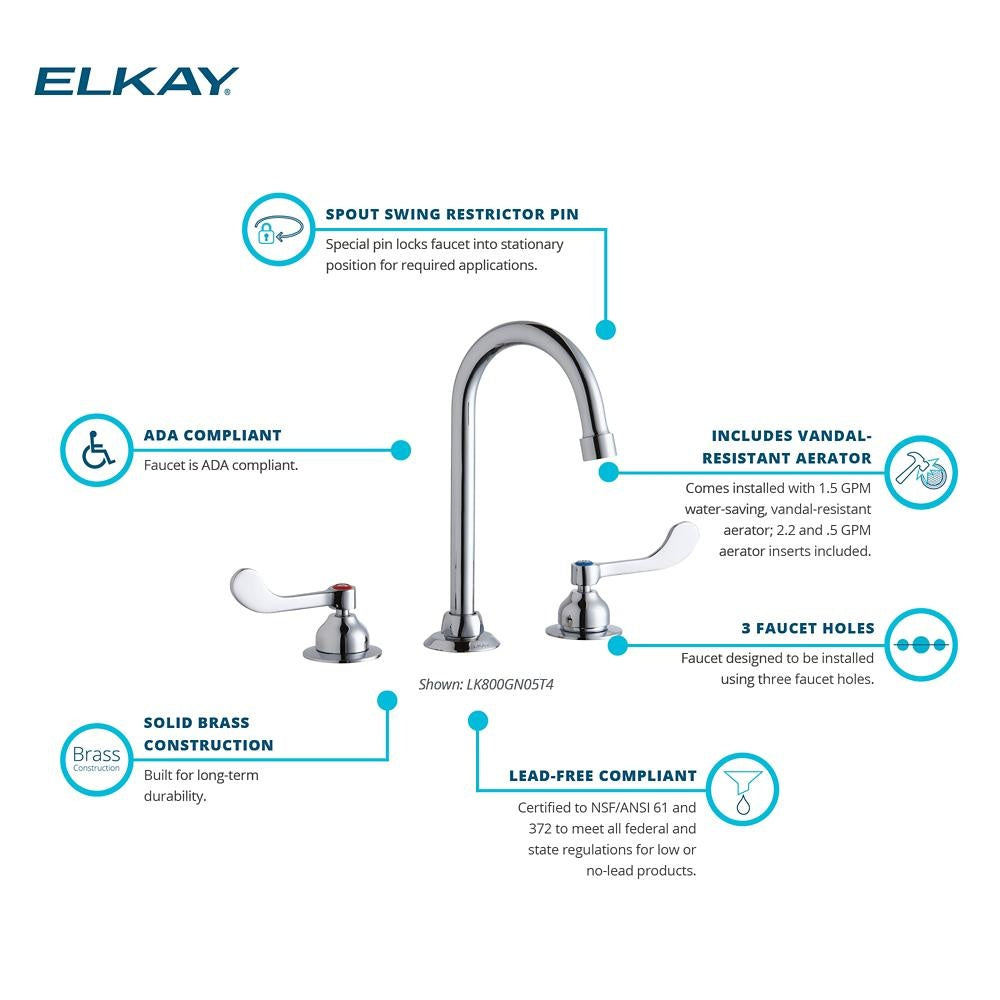 Faucet - 5" - Deck Mount