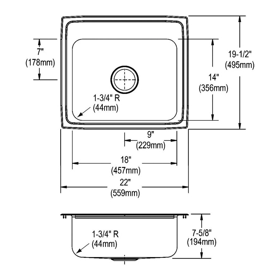 Elkay® LR2219 Kitchen Sink