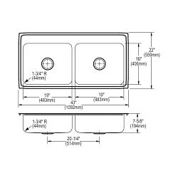 Elkay® LR4322 Kitchen Sink