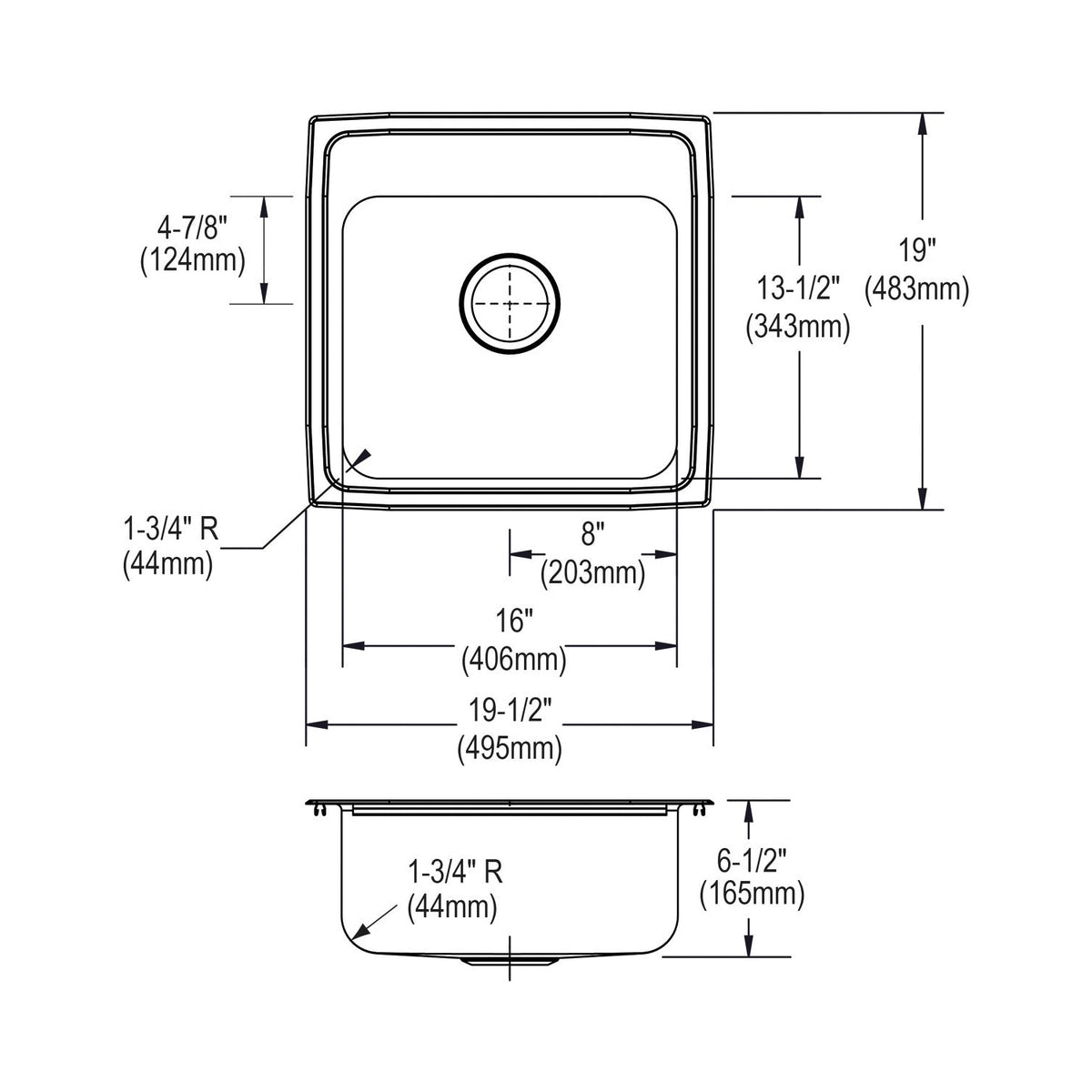Elkay® LRADQ191965 Kitchen Sink
