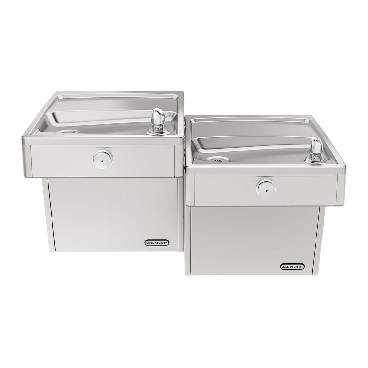 Non-Filtered Bi-Level Cooler - Wall Mount - Stainless Steel